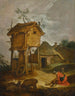 Podwórko na farmie z gołębnikiem - Abraham Bloemaert — widok dzieła