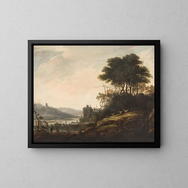 pejzażowy - Abraham Bloemaert — oprawiony obraz na ścianie