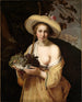 Bergère avec un bol de raisins - Abraham Bloemaert — widok dzieła