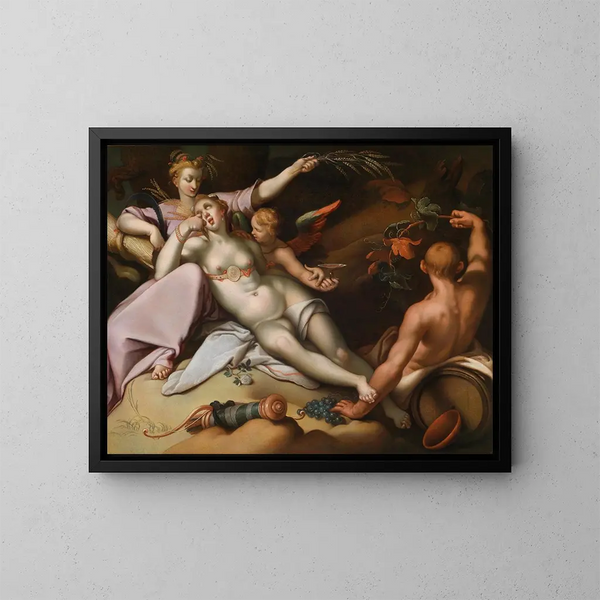 Bez Baku i popiołu, Wenus zamarznięta - Abraham Bloemaert — oprawiony obraz na ścianie