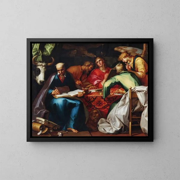 Czterech Ewangelistów - Abraham Bloemaert — oprawiony obraz na ścianie