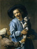 Młodzi ludzie bawiący się z kotem - Abraham Bloemaert — widok dzieła
