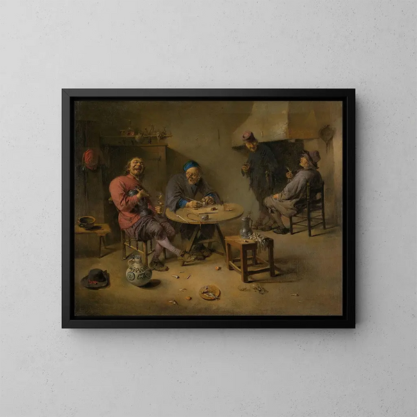 La Taverne - Abraham Diepraam — oprawiony obraz na ścianie