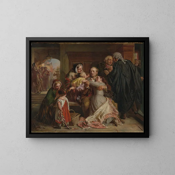 Niezawiniony - Abraham Solomon — oprawiony obraz na ścianie