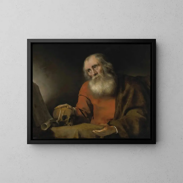 Święty Hieronim - Abraham van Dijck — oprawiony obraz na ścianie