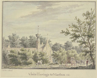 Maison Heringa w Marsum - Abraham de Haen le Jeune — widok dzieła