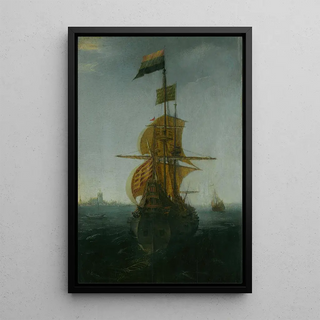 Abraham de Verwer - An Amsterdam East Indiaman.webp