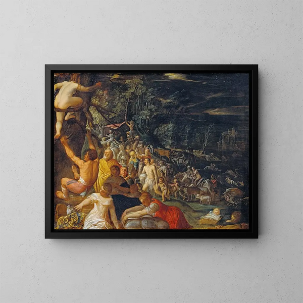 Le Déluge - Adam Elsheimer — oprawiony obraz na ścianie