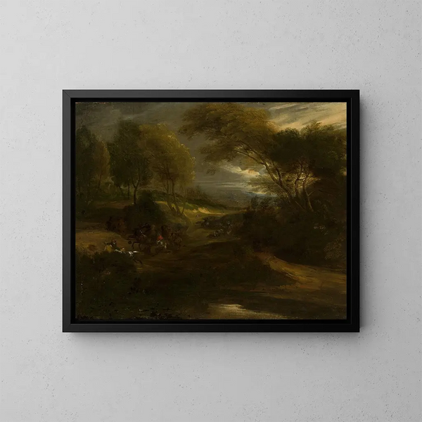 Scena bitwy - Adam Frans van der Meulen — oprawiony obraz na ścianie