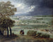 Zamek Neuf w Saint-Germain-en-Laye i ogrody widziane z prawego brzegu Sekwany - Adam Frans van der Meulen — widok dzieła