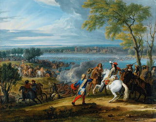 Adam Frans van der Meulen - The Crossing of the Rhine at Lobith on the 16th of June 1672.webp