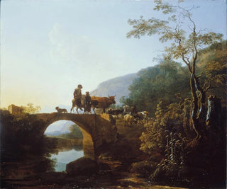 Adam Pynacker - Bridge in an Italian Landscape.webp