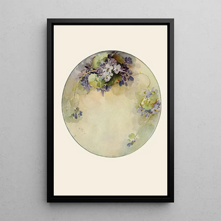 Adeline More - Plate in arrangement of Violets.webp