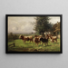 Troupeau de vaches près de Dachau - Adolf Chelius — oprawiony obraz na ścianie