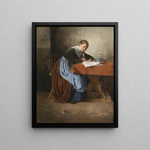 La lettre d'amour - Adolf Hölzel — oprawiony obraz na ścianie
