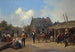 Żołnierze bivouakujący w wiosce - Adolf Ignatievich Ladurner — widok dzieła