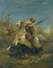 La poursuite - Adolf Schreyer — widok dzieła