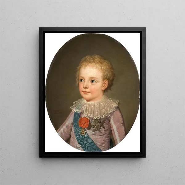 Książę koronny Le Dauphin Louis-Joseph-Xavier-François Francji 1781-1789 - Adolf Ulrik Wertmüller — oprawiony obraz na ścianie