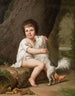 Portret młodego Henriego Bertholet Campana 1784-1821 z psem Aline - Adolf Ulrik Wertmüller — widok dzieła