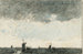Moulins dans la plaine sous la pluie - Adolf le Comte — widok dzieła