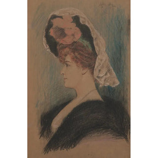 Lillian Russell - Adolfo Müller-Ury — widok dzieła
