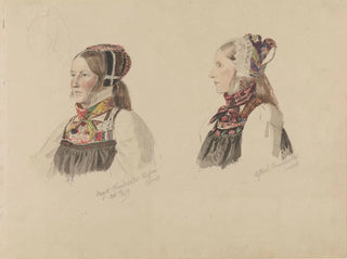 Adolph Tidemand - Aagot Knutsdatter Mykin og Astrid Knutsdatter Hell.webp