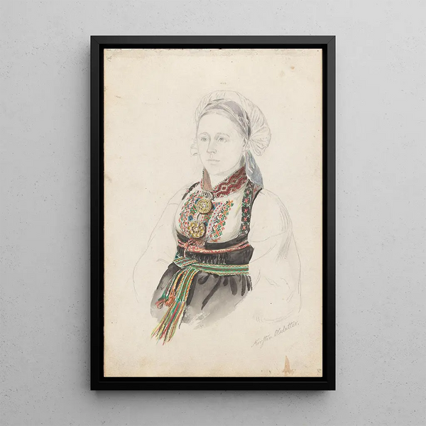 Reprodukcja obrazu Kirsti Olsdotter Heddal - Adolph Tidemand