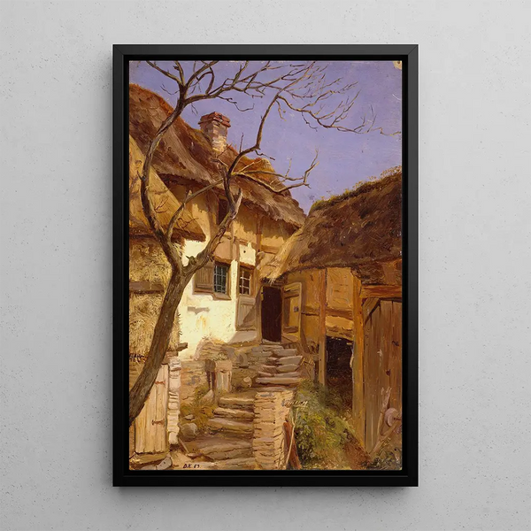 Adolph Tidemand - Old German Farm.webp