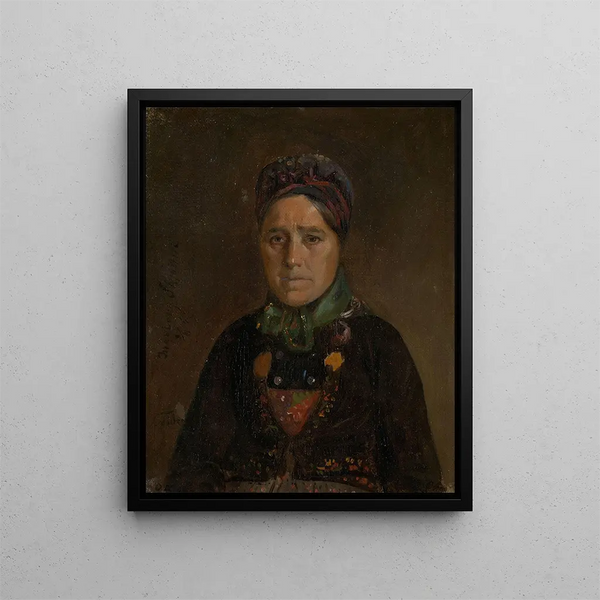portret Ingeborg Skjønne de Numedal - Adolph Tidemand — oprawiony obraz na ścianie