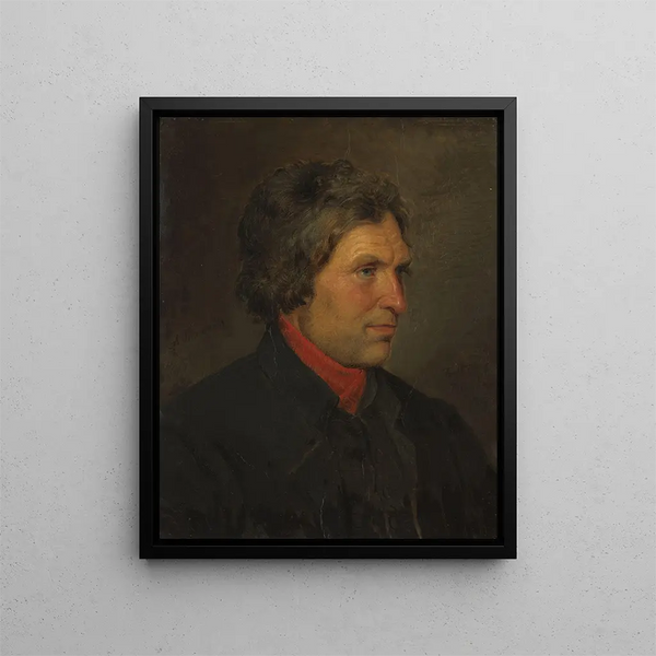 Portret rolnika Torsteina Ringheima z Voss - Adolph Tidemand — oprawiony obraz na ścianie