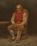 Studium rolnika siedzącego dla Haugianerne - Adolph Tidemand — widok dzieła