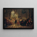 Koncert na flet z Fryderykiem Wielkim w Sanssouci - Adolph von Menzel — oprawiony obraz na ścianie