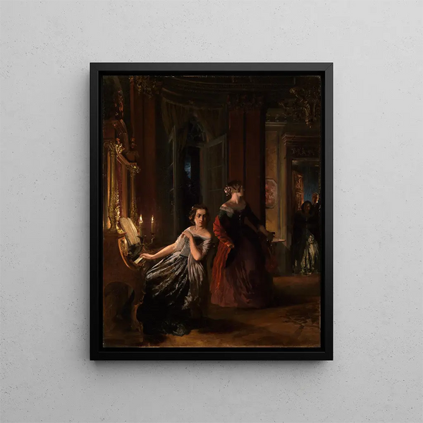 Le Strung - Adolph von Menzel — oprawiony obraz na ścianie