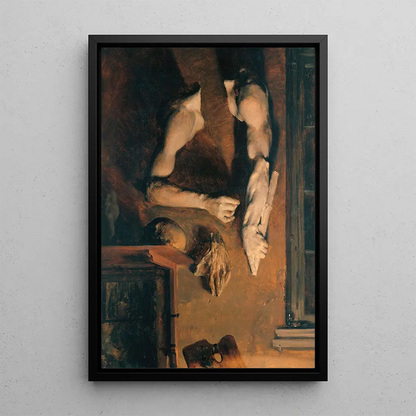 Reprodukcja obrazu Mur ściany pracowni - Adolph von Menzel