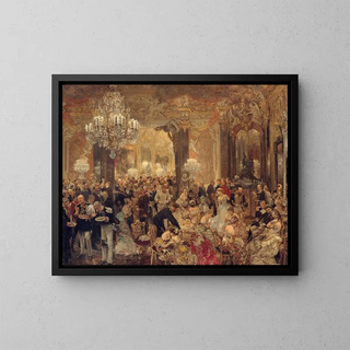 Adolph von Menzel - The Dinner at the Ball.webp