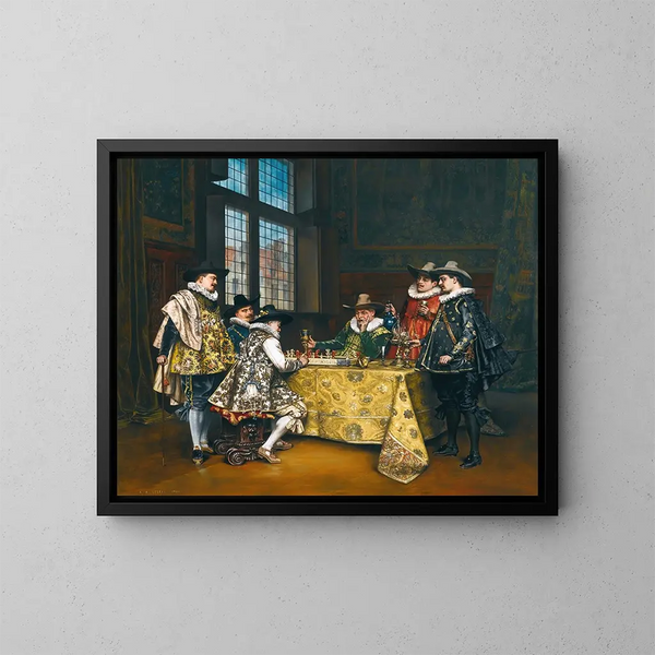 La Confrontation - Adolphe Alexandre Lesrel — oprawiony obraz na ścianie