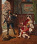 Powrót z polowania - Adolphe Alexandre Lesrel — widok dzieła