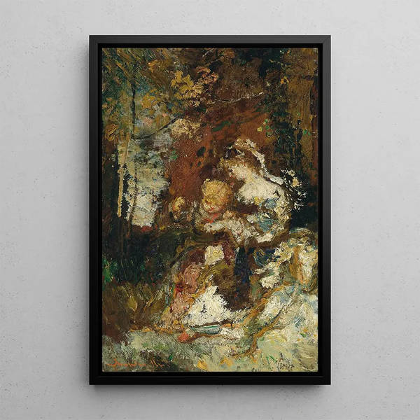 La Lionne - Adolphe Monticelli — oprawiony obraz na ścianie