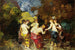 Sześć kąpiących się kobiet - Adolphe Monticelli — widok dzieła