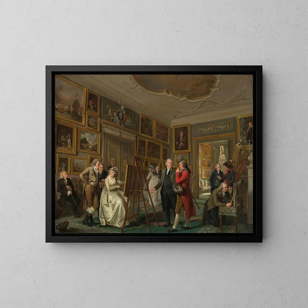 Galeria sztuki Jan Gildemeester Jansz - Adriaan de Lelie — oprawiony obraz na ścianie