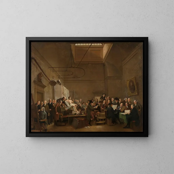 Galeria rysunków Towarzystwa Felix Meritis - Adriaan de Lelie — oprawiony obraz na ścianie