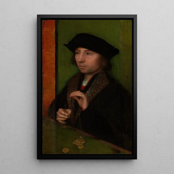 Reprodukcja obrazu Mężczyzna ważący złoto - Adriaen Isenbrandt