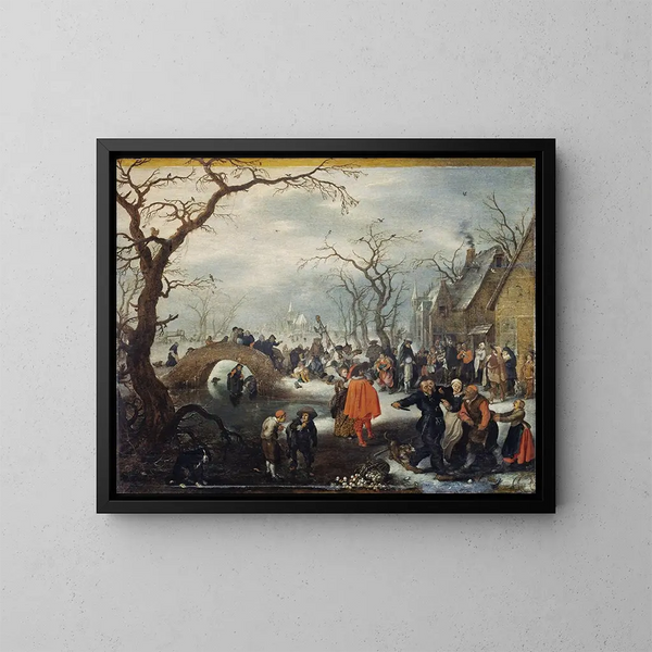 Mardi gras à la campagne - Adriaen Pietersz van de Venne — oprawiony obraz na ścianie