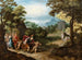 Apollon i Minerwa opuszczający Muzę na rzecz Wenus, Ceres i Bakkusa - Adriaen van Stalbemt — widok dzieła