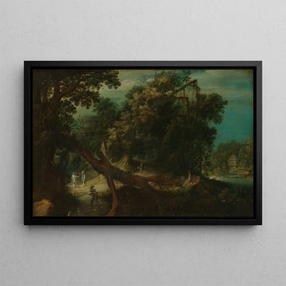 Adriaen van Stalbemt - Shooters in a Forest Glade.webp