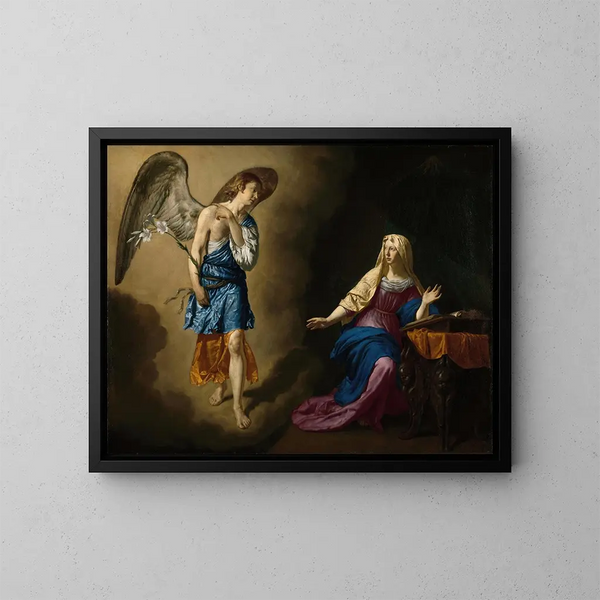 Zwiastowanie Dziewicy - Adriaen van de Velde — oprawiony obraz na ścianie