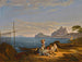 La baie de Naples, Capri au-delà - Adrian Ludwig Richter — widok dzieła