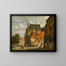 Figures sur une rue ensoleillée - Adrianus Eversen — oprawiony obraz na ścianie