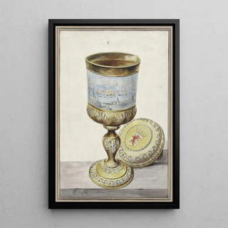 Aert Schouman - Golden cup with lid.webp