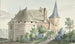 Zamek w Wouw - Aert Schouman — widok dzieła